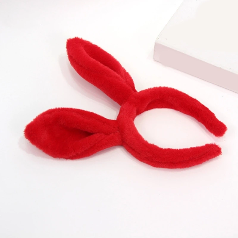 Adorkable Rabbits Makeup Headpiece for Proms Birthday Hairbands Fun Headwear Furry Hair Headwear for Children Dropshipping