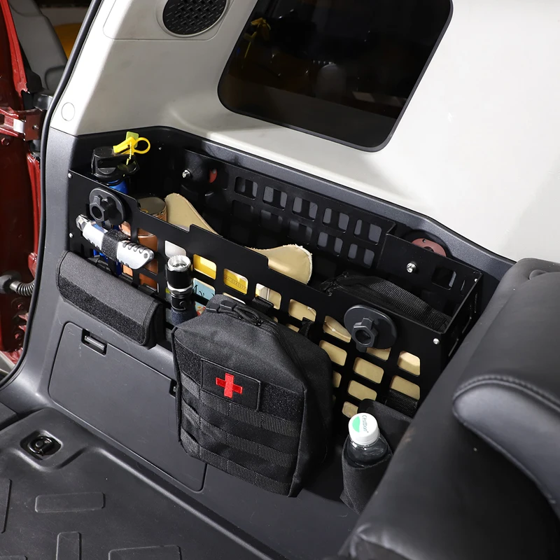 For Toyota FJ Cruiser 2007-2021 Aluminum Alloy storage box on the left side of the trunk is used to store and organize sundries