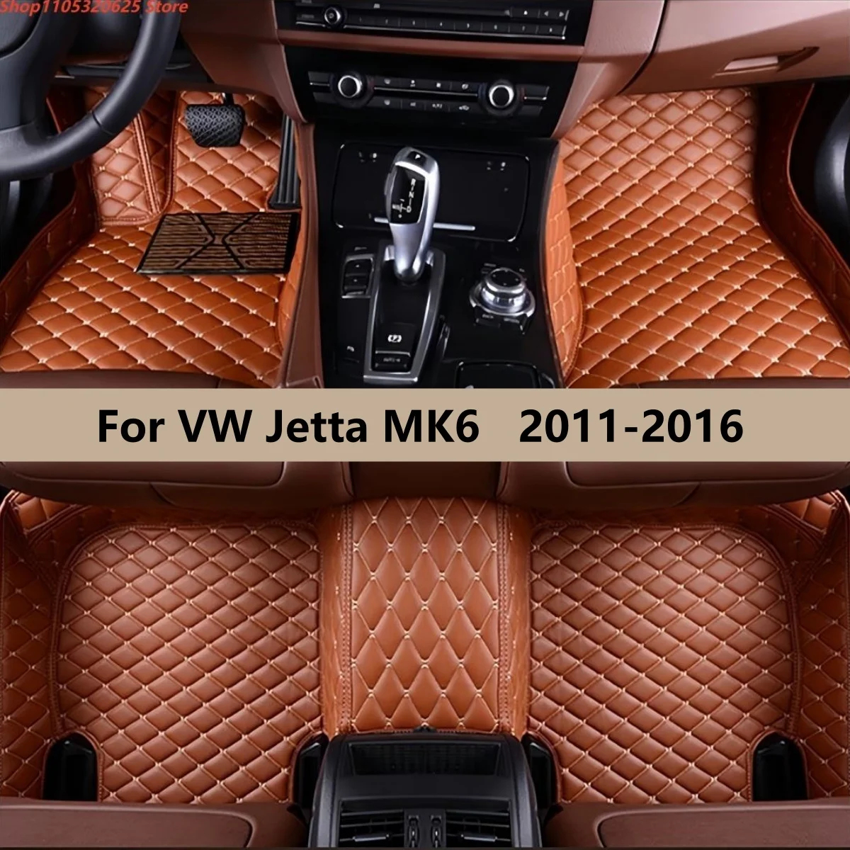 

Автомобильные коврики для VW Jetta MK6 2011 2012 2013 2014 2015 2016, кожаные, водонепроницаемые, противоскользящие, для пола салона автомобиля.