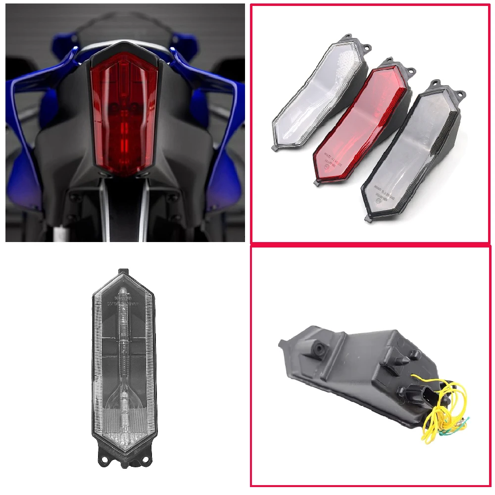 

Fit for Yamaha YZF R6 R7 ABS YZF-R7 YZF-R6 2020-2024 Motorcycle LED Taillight Rear Brake And Turn Signal Integrated Tail Light