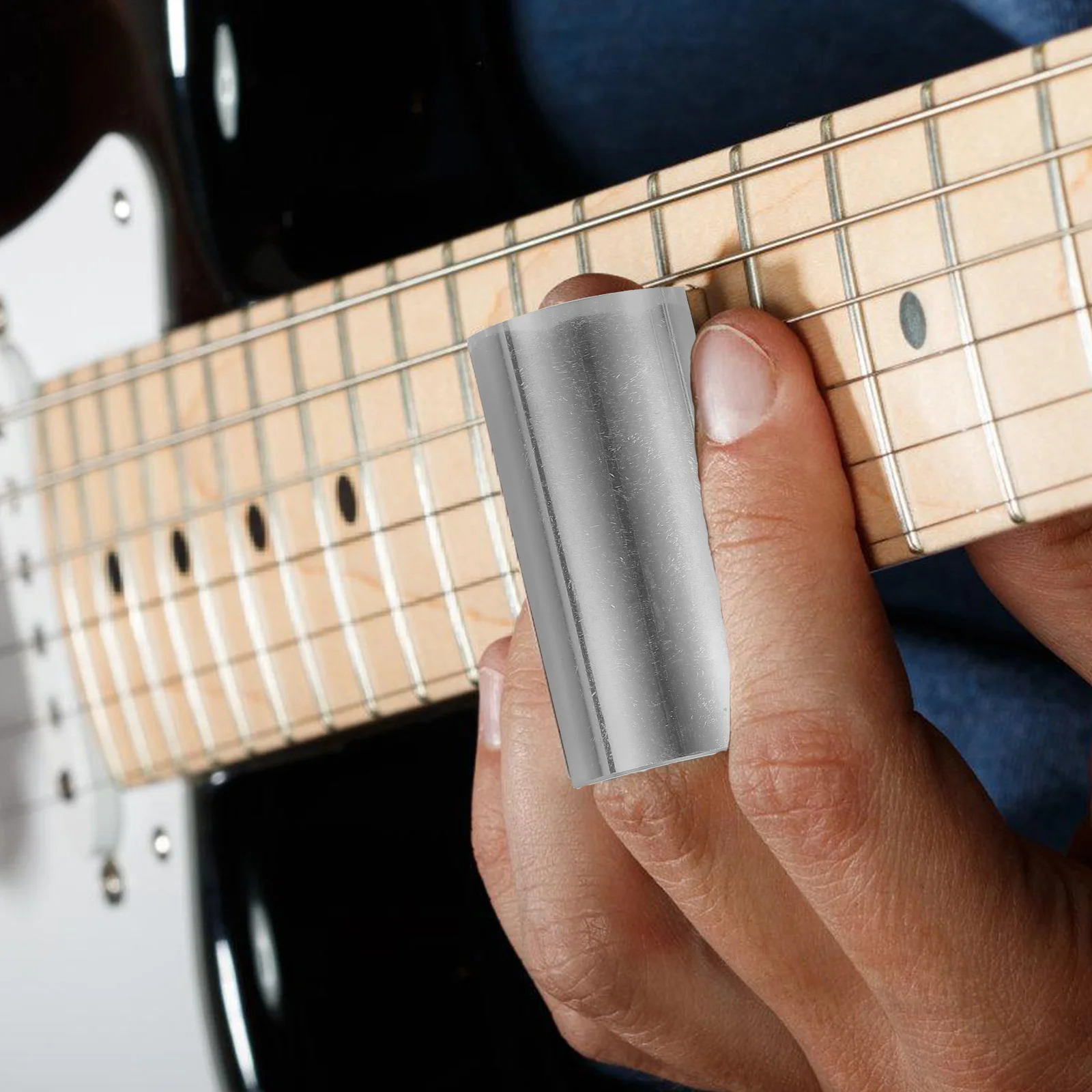 

4Pcs Guitar Slides Stainless Steel Strong Rust Resistant Metal Slides Acoustic Electric Bass Guitar Multi-Size 28mm 51mm 60mm