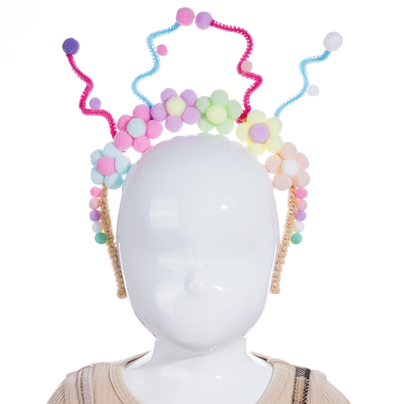 Diadema de pastel de vela de cumpleaños para niña, diadema de giro creativo lindo, decoraciones para fiesta de cumpleaños de Navidad, accesorios