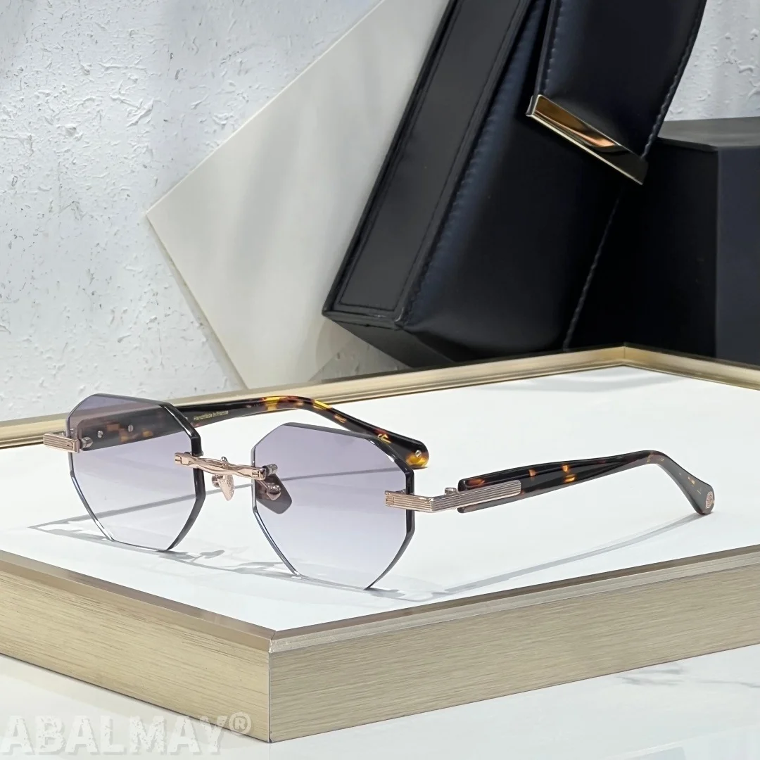 

JD TIMOTHY 50-18 Top Quality Mens Sunglasses for Women Classic Punk Luxury Acetate Titanium UV400 Designer Sunglasses with box