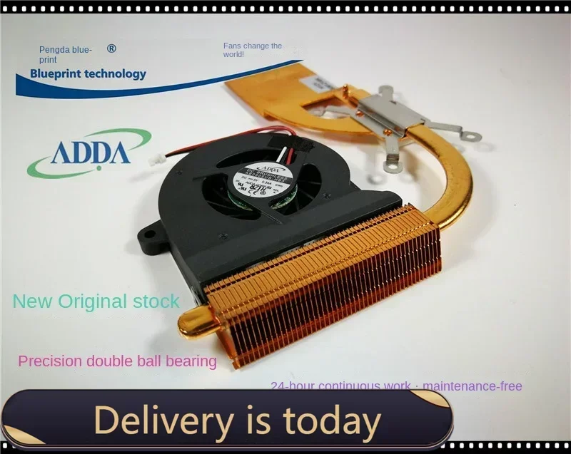 

Новый охлаждающий вентилятор для ноутбука AB0605UB-HB3 6 см 5 В с охлаждающим плавником с медным стержнем