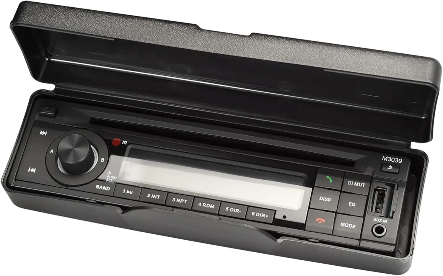 Marine RV Car Stereo Receiver with Bluetooth, DVD CD USB AUX, 40W x 4, Remote Control