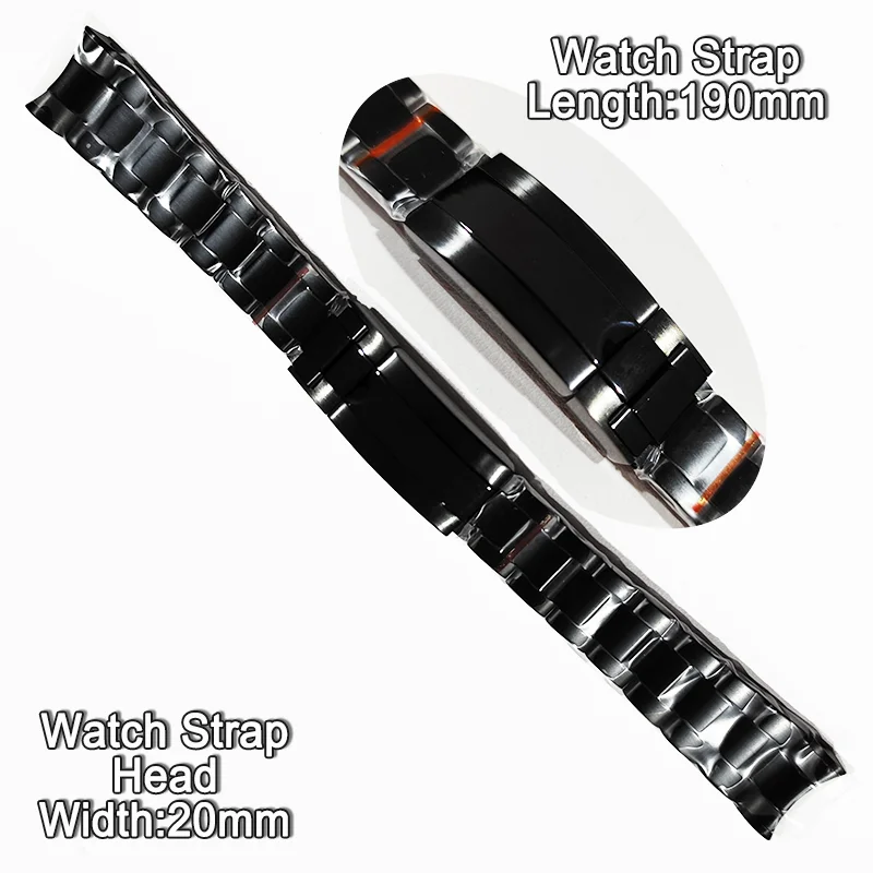 Top 190mm Length 20mm Width Wristwatch Watches Band Strap Silvery Rose Golden