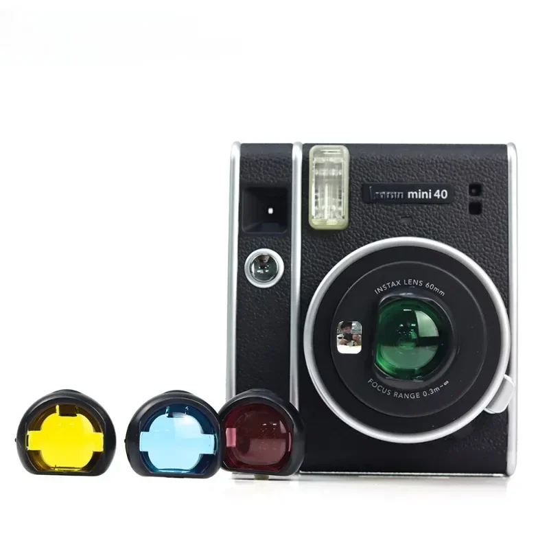 Mini 40 câmera filmadora colorida bonito close-up conjunto de filtro de lente colorida para fujifilm instax mini 40 acessórios de câmera