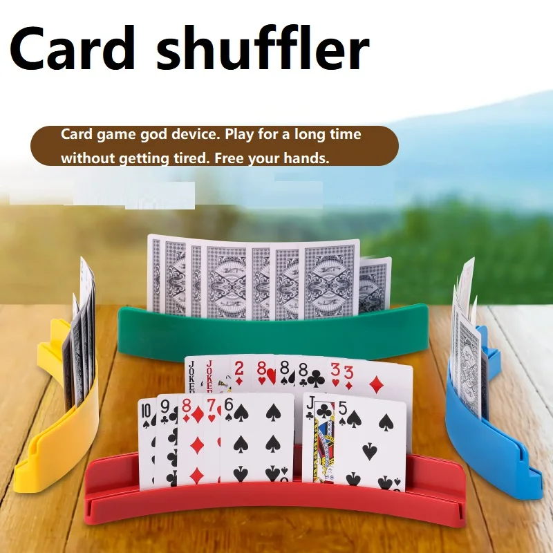 

Удобная подставка-органайзер для игральных карт из безопасного пластика, креативная подставка для карт для легкой игры в настольные игры PKP05