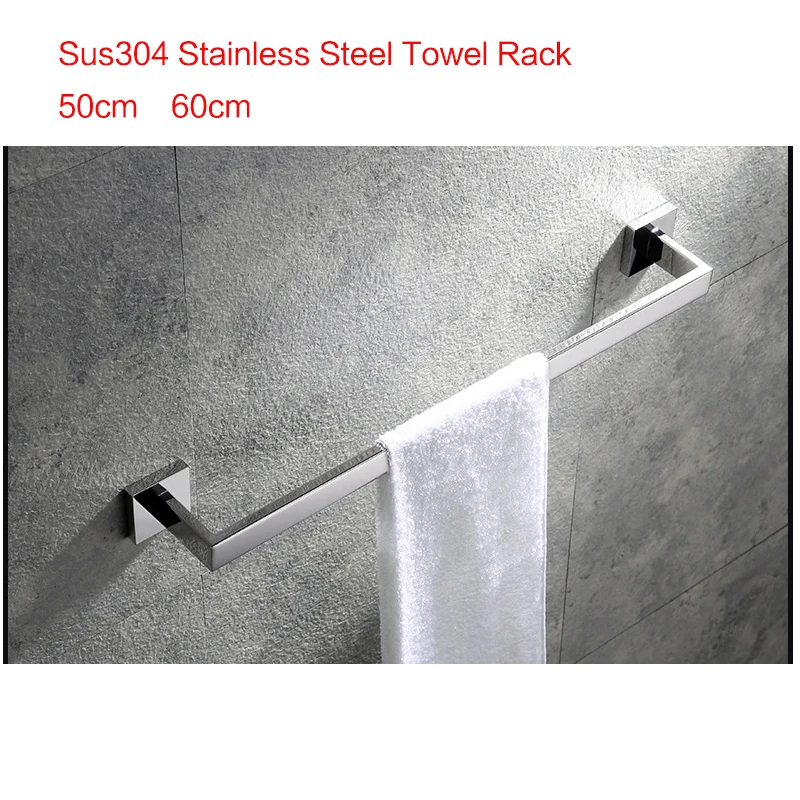 

304 Stainless Steel Towel Rack Bathroom Shelves Towel Bar Hanging Holder Bath Towel Rail Hanger Toilet Stand Gold/Polished