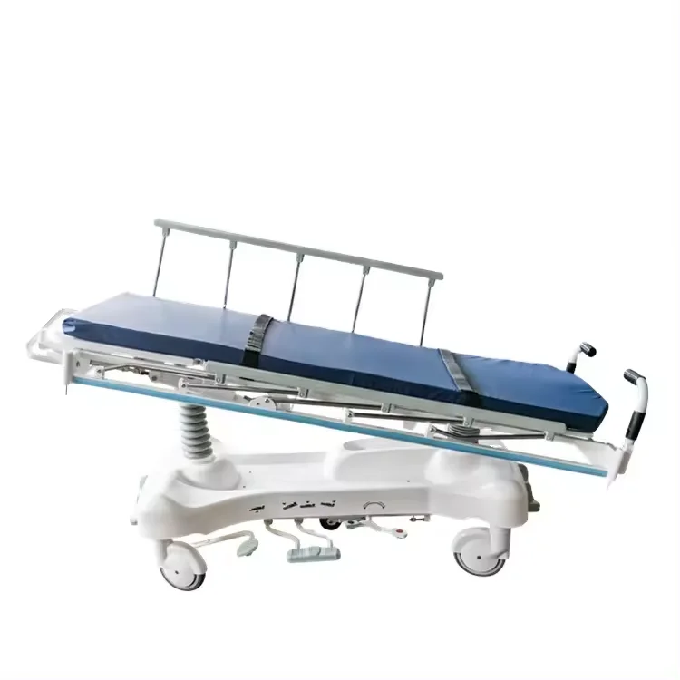 Hospital Multi-Function Hydraulic Transfer Stretcher Cart Mobile Medical Patient Transport Trolley Bed Emergency Transfer Bed