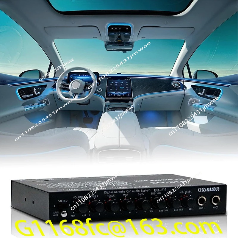 Professional Car Equalizer 7-segment Car Audio Tuning Frequency Divider Amplifier