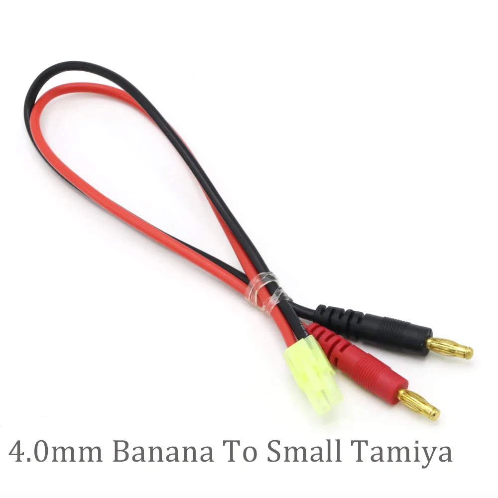 Battery Charger Cable 4.0mm Banana Connector To Amass MPX AS150 XT90 TRX XT60 EC5 With 12AWG Silicone 30CM For Imax B6 B6AC B8