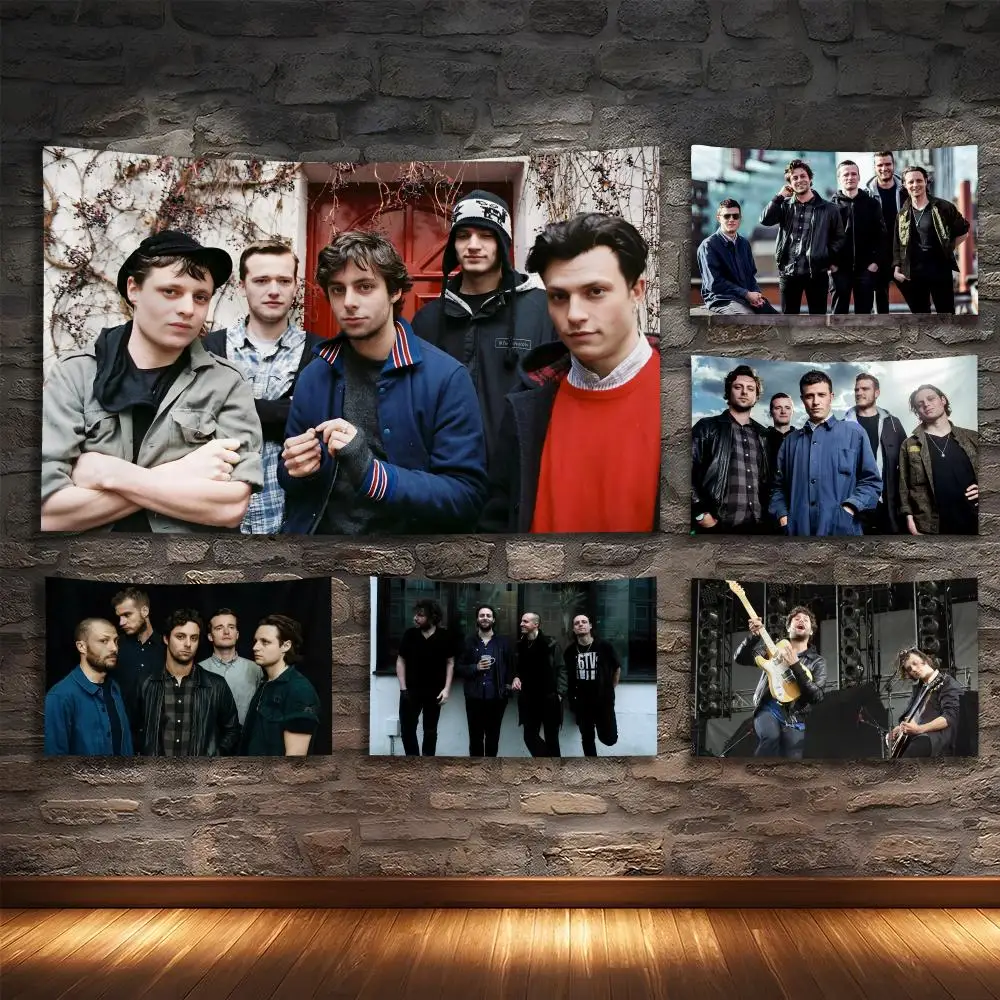 

THE M-MACCABEES Rock Band Tapestry Custom Living Bedroom Party Dormitory Interior Wall Bohemian Decoration Attached Clip