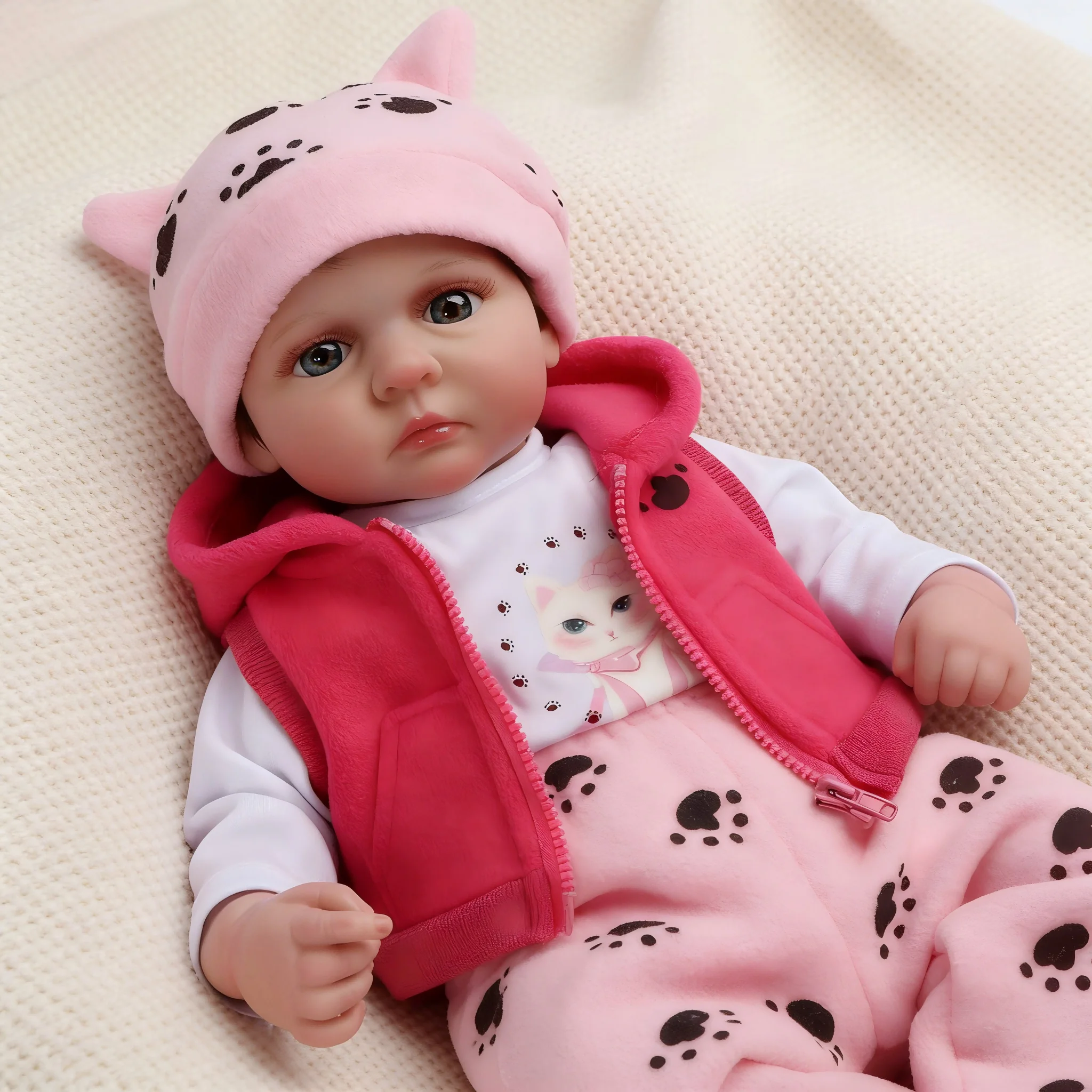 Reborn Baby Dolls Boy, 18 Inch Lifelike Newborn Real Life Poseable Realistic Doll for Boy Soft Vinyl and Cloth Body Baby Dolls