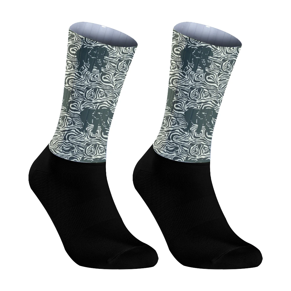 Chaussettes hautes de cyclisme pour homme et femme, accessoire de qualité professionnelle, matière respirante, pour vélo, course sportive en plein air, 2024