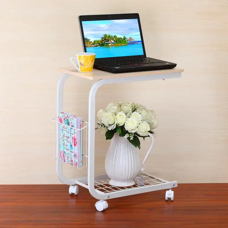 Coffee Table Side Table Bedside Cabinet Microwave Oven Shelf Mini Multi-function Mobile Corner Table Computer Main Frame