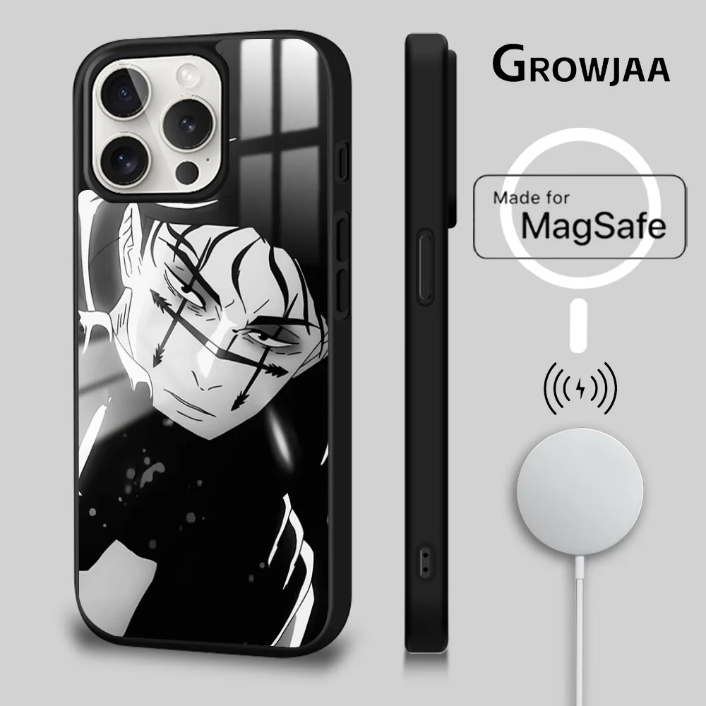 Choso J-Juiutsu-Kaisen Phone Case For iPhone 16 15 14 13 12 11 Pro Max Plus Mini Magsafe Mirror Wireless Magnetic Cover