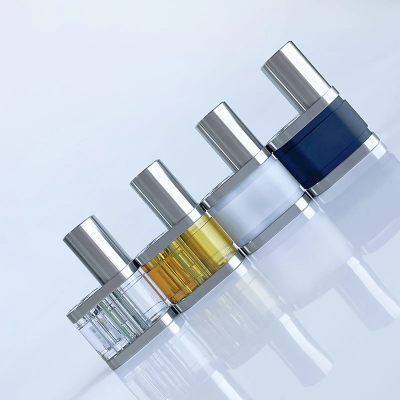 Vape 18x Stratum Balance Style DNA 60W TC VW Box Mod فضي شفاف تمامًا متوافق مع رذاذ بقطر 24 مم #2