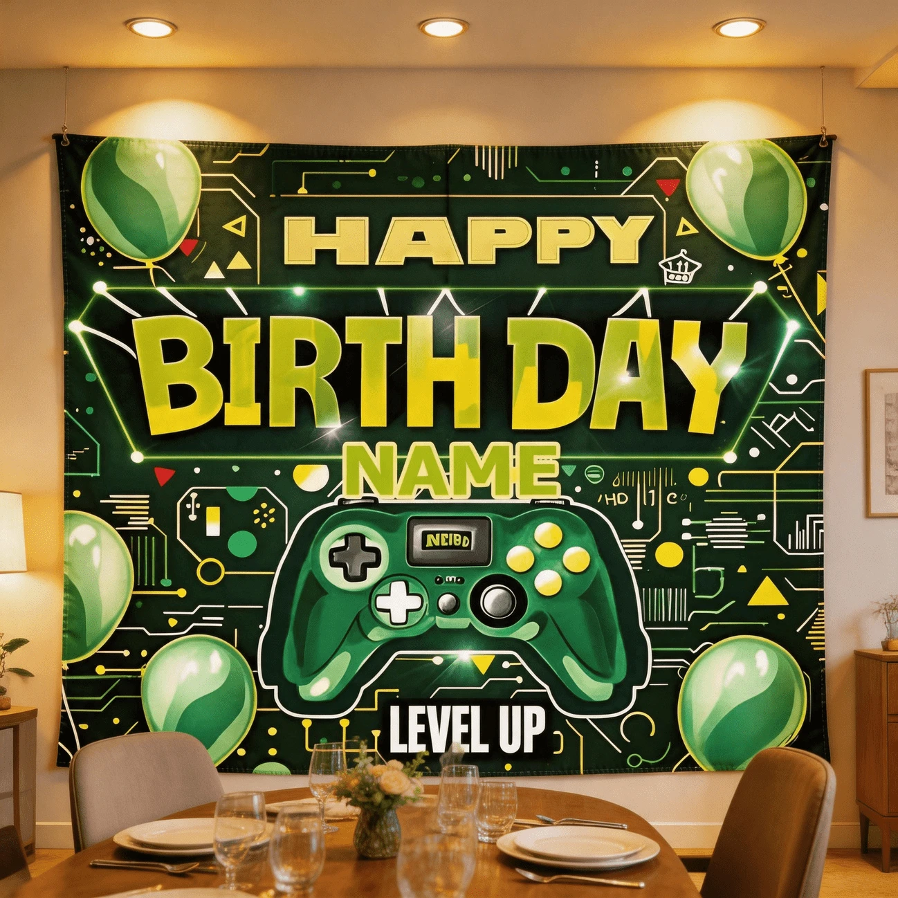 1 pièce Toile de fond personna - Party Games Name avis et prix