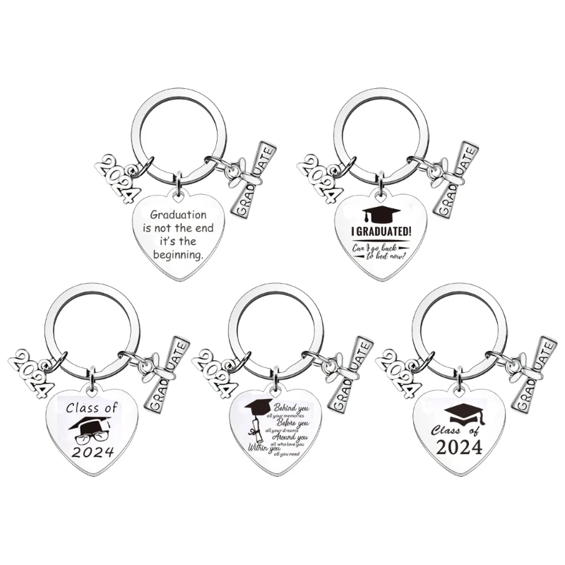 Engraved Key Rings Graduation Key Holder Gift for College Graduated Student