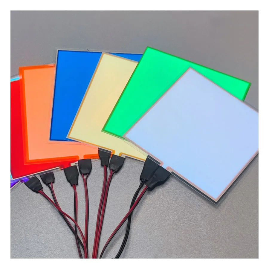 Foglio di luce fredda con piastra a emissione luminosa a LED RGB per tagliare per realizzare icona a emissione luminosa