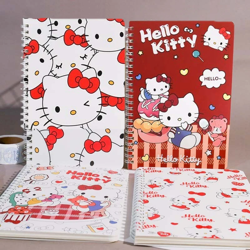 

1PC Cute Cartoon Weekly Planner Writing Paper Girls Gift Kawaii Sanrios A5 Notebooks Hello Kitty Pochacco Anime Notepads