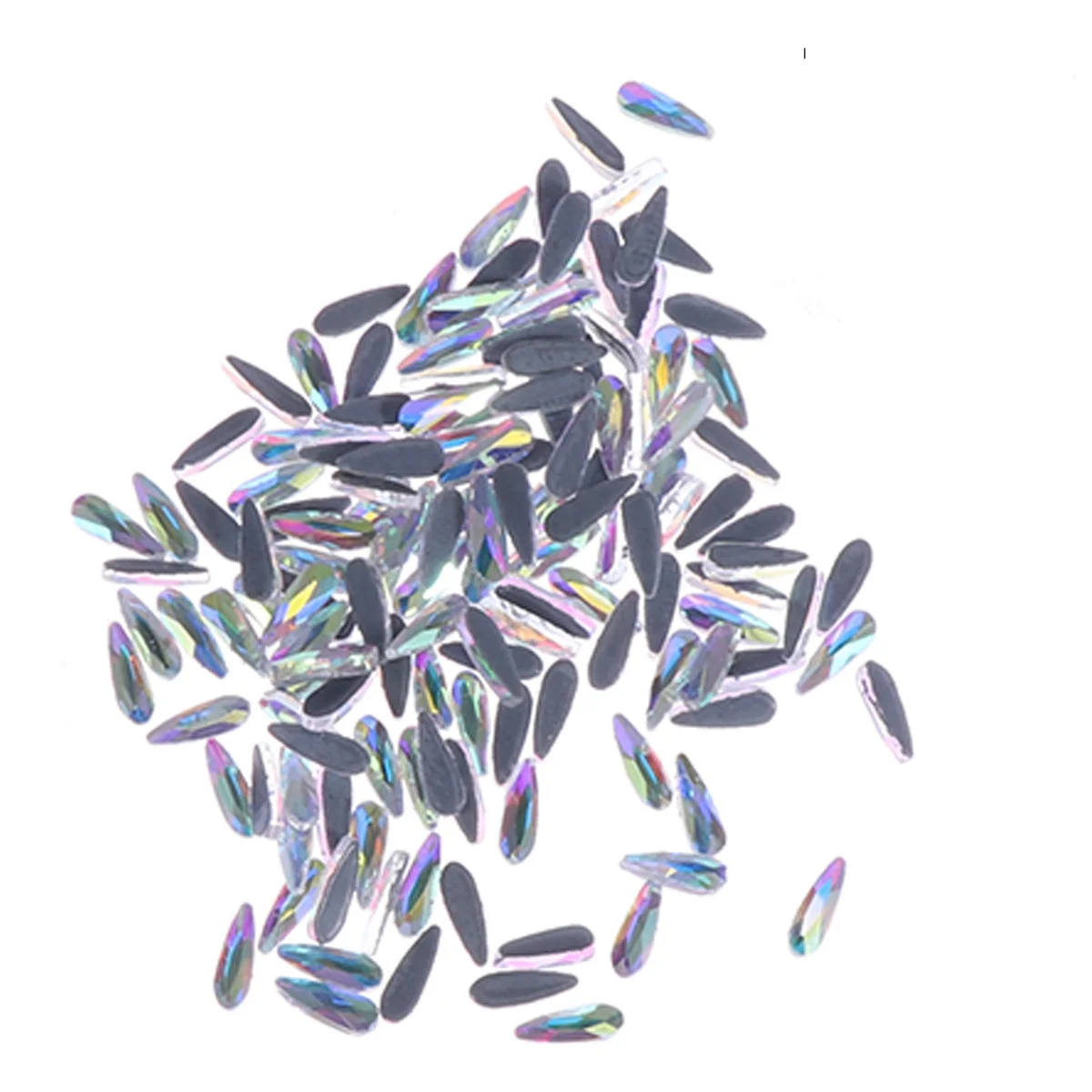 144 個ネイルアートラインストーン DIY ネイルラインストーン装飾ナチュラル付け爪クリスタルグリッターサロン家庭用