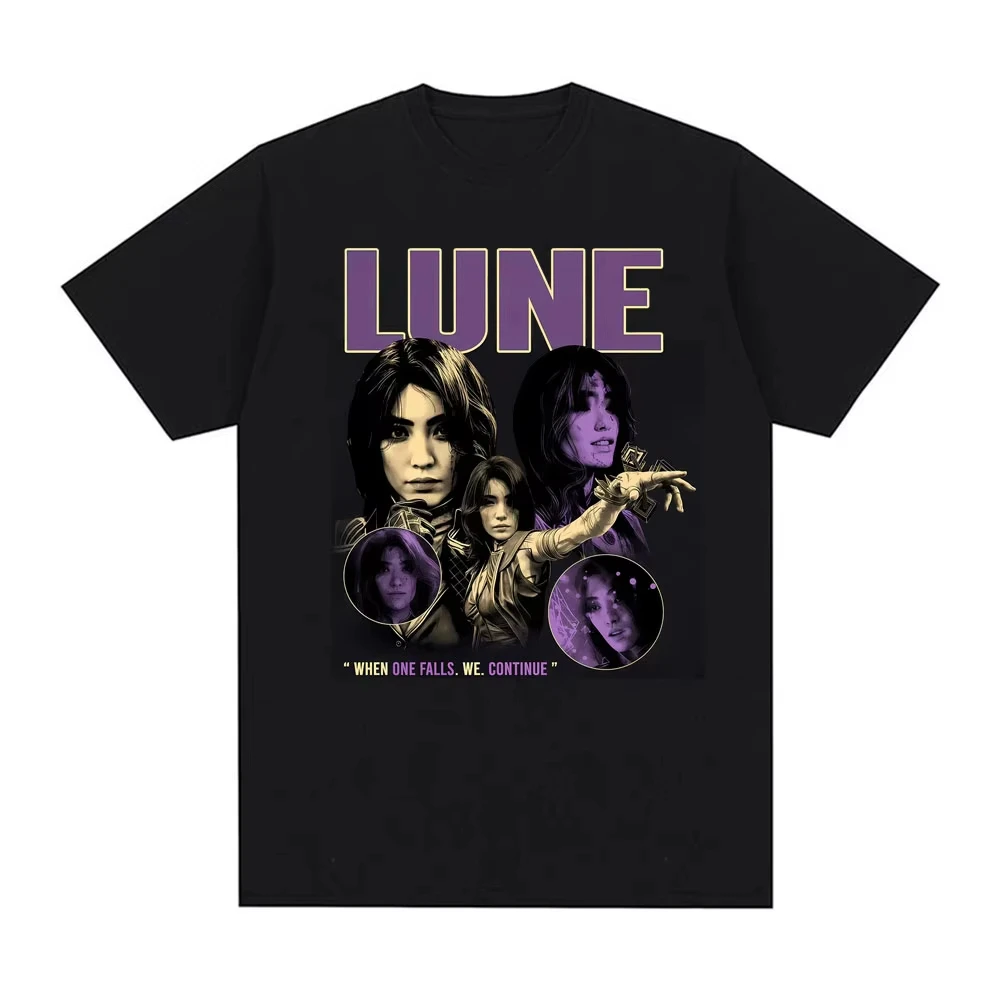 Lune Expedition 33 Retro Lune Character Tribute Grafik-T-Shirts für Herren und Damen, lässiges Baumwoll-T-Shirt, Vintage Gothic, heiß begehrtes T-Shirt