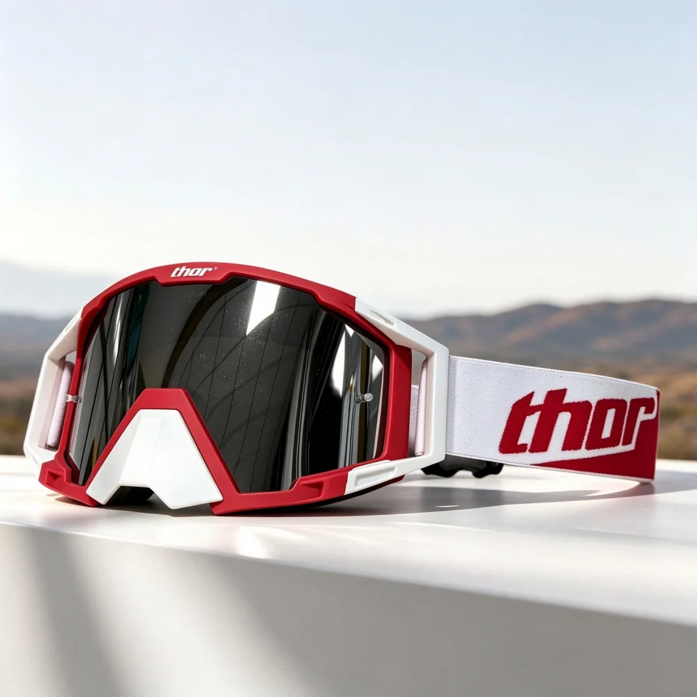 Off‑Road Dirtbike Trail‑Adventure Eyewear Goggles, Wind‑Resistant Anti‑Scratch Motocross Enduro Motorcycle Helmet‑Fit Glasses