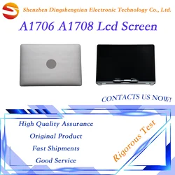 Laptop Silver Space Gray A1706 A1708 A1990 LCD Screen Display Assembly for Macbook Retina A1706 A1708 Full LCD 2016 2017 Year
