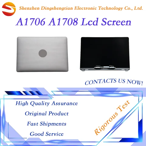 Laptop Silver Space Gray A1706 A1708 A1990 LCD Screen Display Assembly for Macbook Retina A1706 A1708 Full LCD 2016 2017 Year