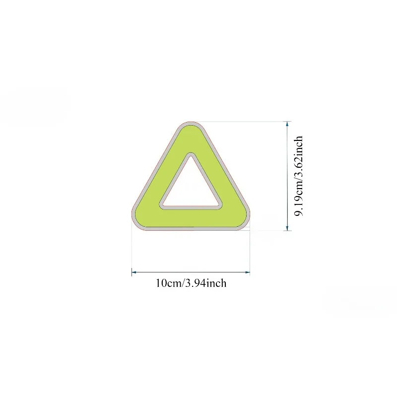 1Pc Bicycle Saddle Reflective Triangle Tag Cycling Safety Hanging Reflector for Night Riding Visibility