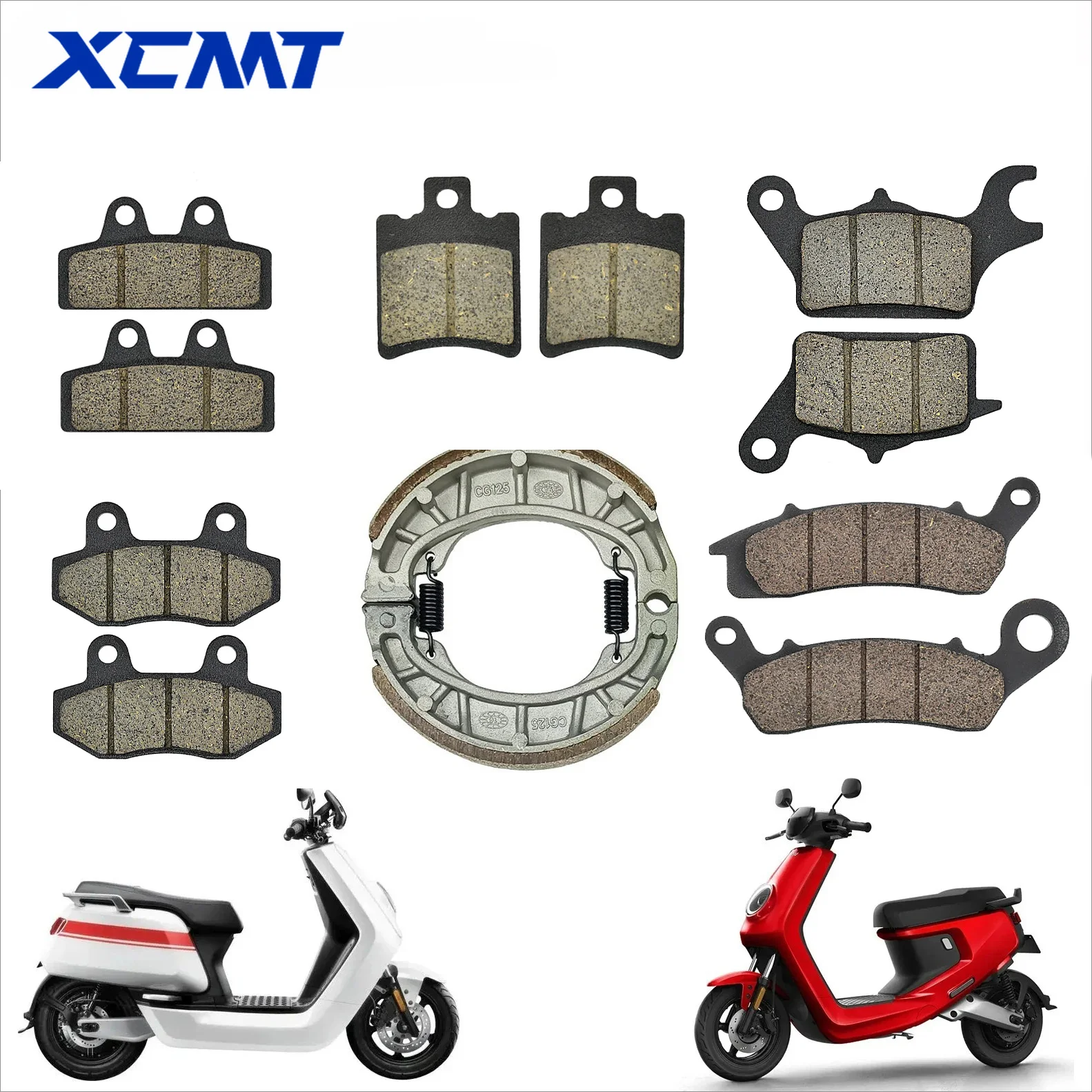 Pastilhas de freio dianteiro e traseiro originais para motocicleta elétrica, sapato para niu ngt nqigt n1 n1s m + nqi pro um eua u1b u1c u + g1 go uqi