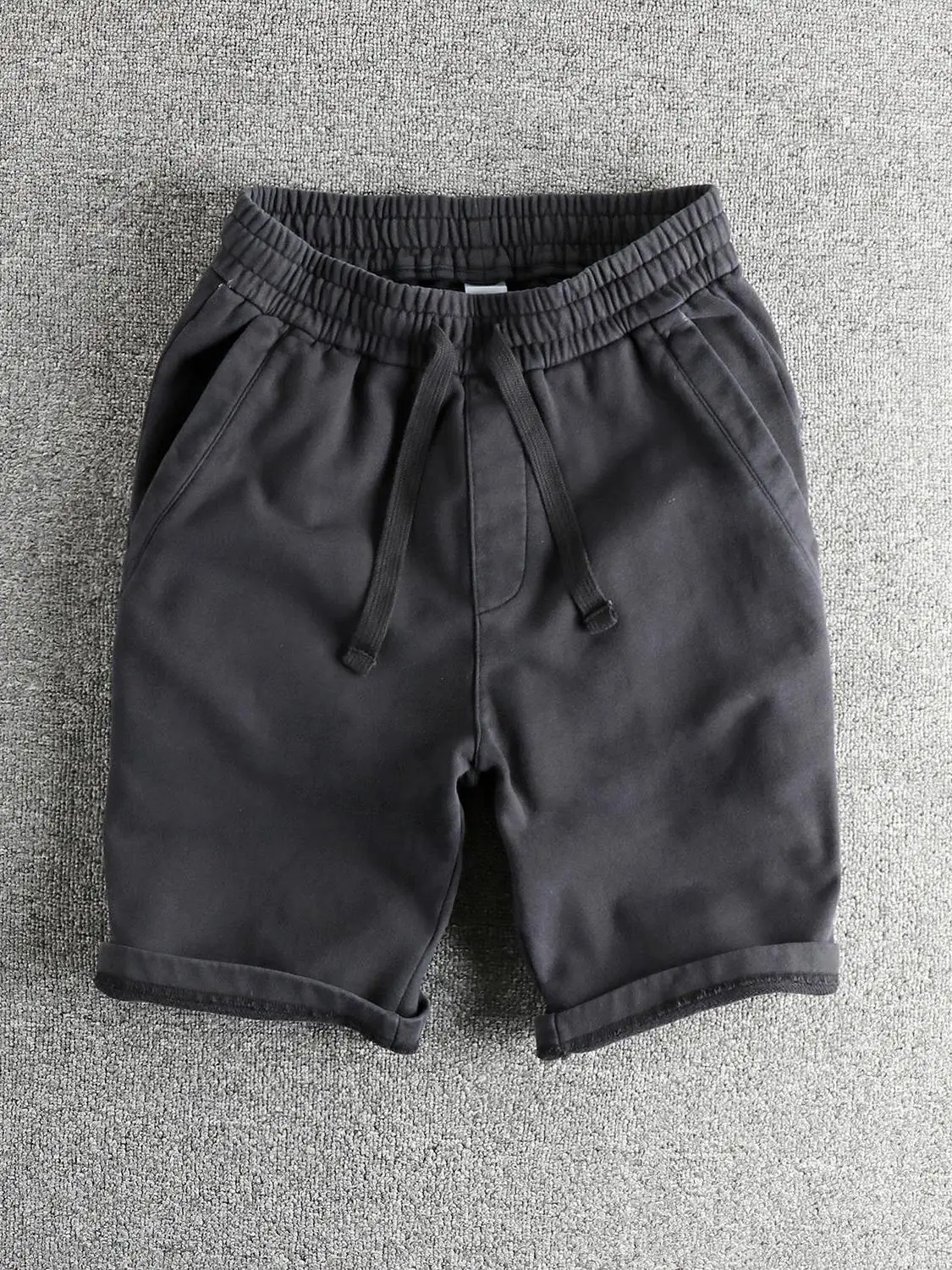 

Heavyweight Pure Cotton Leisure orts Men's American Retro Versatile Trendy Summer Five-Quarter Pants Breathable Comfortable