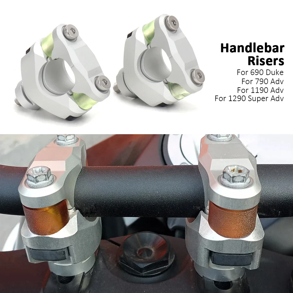 

Motorcycle For 690 Duke 790 ADV 1190 Adv 1290 Super Adventure New 28mm Handlebar Risers Adjustable Cushioning Extension Kit