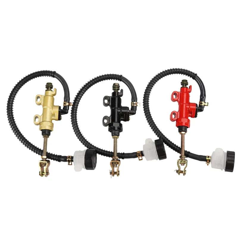 Motorcycle Rear Brake Pump Foot Brake Main Pump Quad Dirt Hydraulic Cylinder With Fuel Tank For ATV 50-250CC Pit Dirt Bike