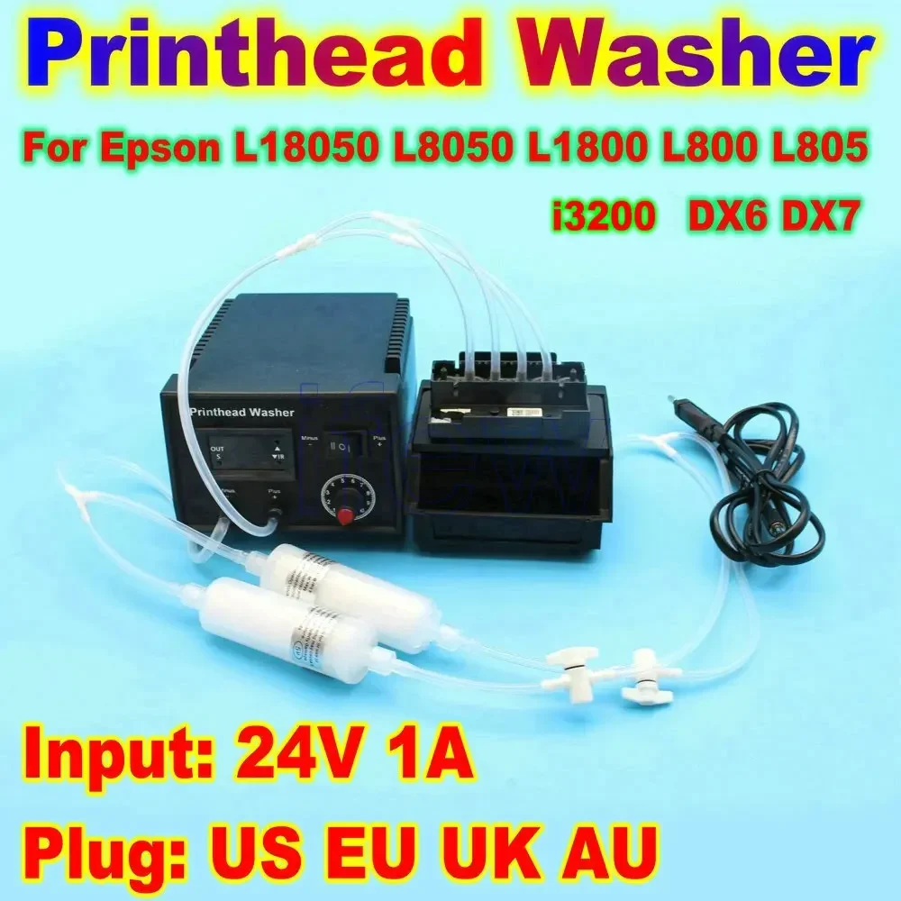 L18050  Printer Head Cleaning Washer Machine i3200 Printhead Cleaner Kit Liquid Clean Head Wash For Epson L805 L8050 L1800 L800