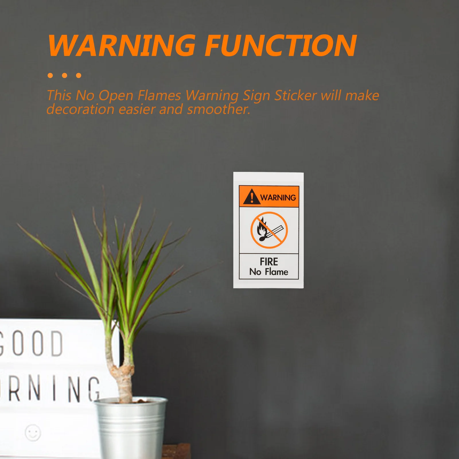 Stickers Pyrotechnic Safety Signs Nail Caution Decal Label Pet Film Warning Decals