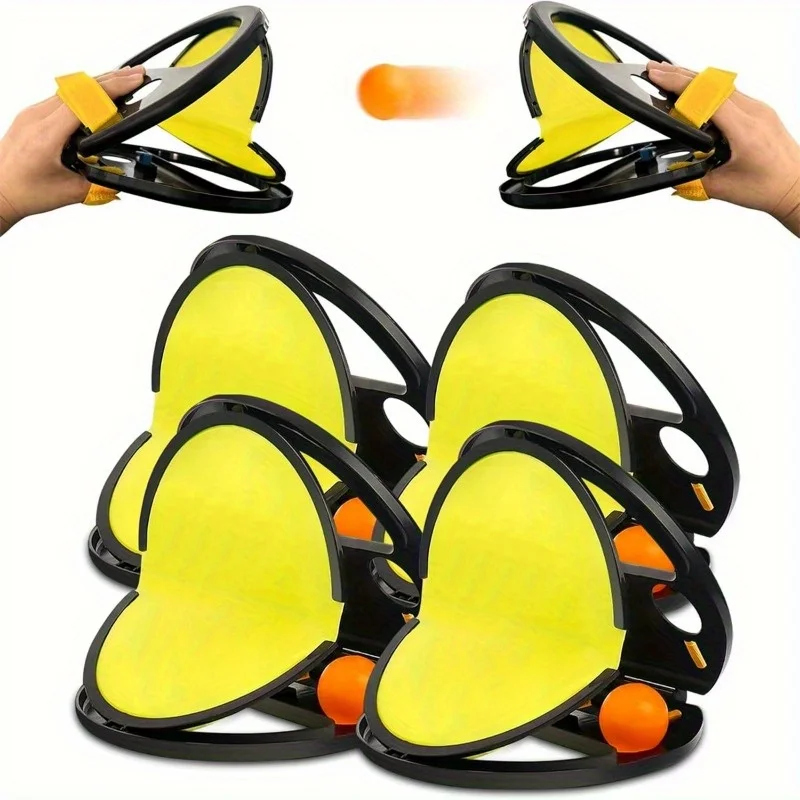 6-piece throwing and catching set, 2 shooting and 4-ball outdoor sports ball set, suitable for training coordination ability