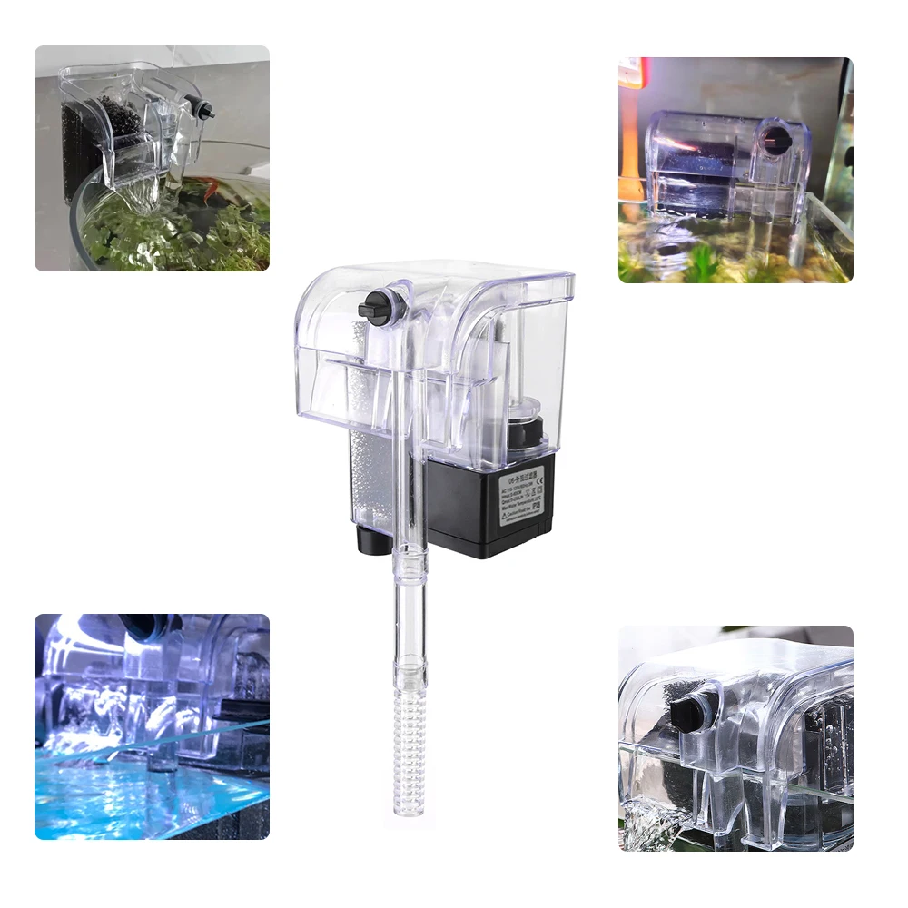 

Aquarium Accessoires 110V for Aquarium Fish Tank US Plug Water Pumps Mini Fish Tank Filte Oxygen Submersible Water Purifier