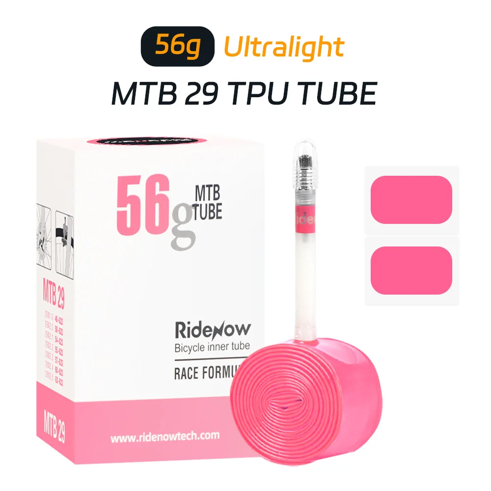 Ridenow ultra lekki rower górski dętka rowerowa 26 /27.5 /29 Cal długość zawór rurowy francuski 45MM dla żwiru 700c 32c-47c dętka rowerowa