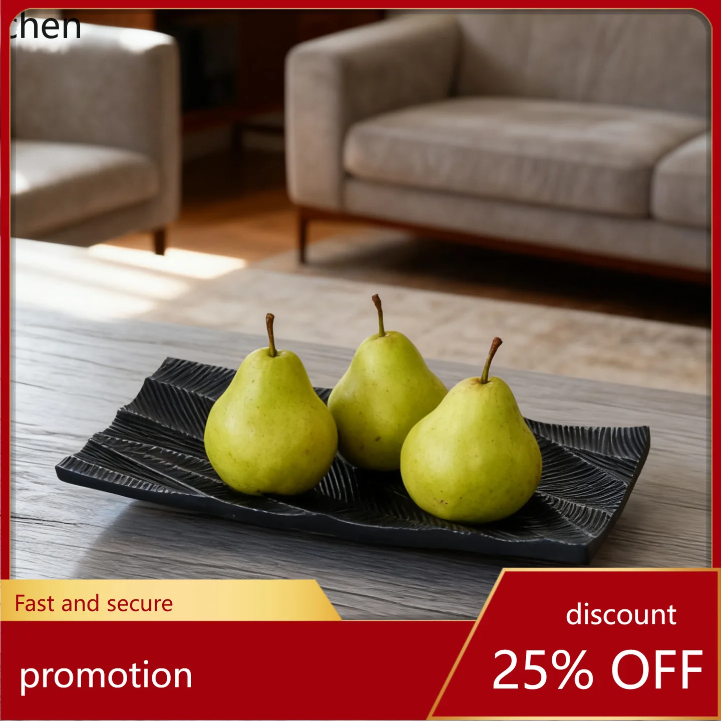 

HT Wabi-Sabi Fruit Plate Dried Fruit Tray Snack Display Model Room Living Room Coffee Table Dining Room Soft Decoration