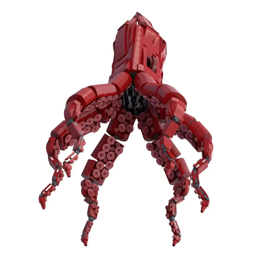 

MOC 3D The Kraken Attack Building Blocks Pirate Movie Red Octopus Monster Bricks Model Assembly Educational Toys Kids DIY Gifts
