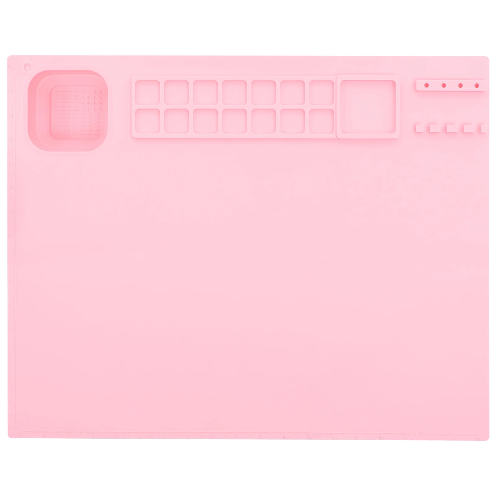 

1Set Paint Pallet Silicone Pigment Mixing Plate Foldable Lightweight Durable Watercolor Color Mixing Tray Artist Board