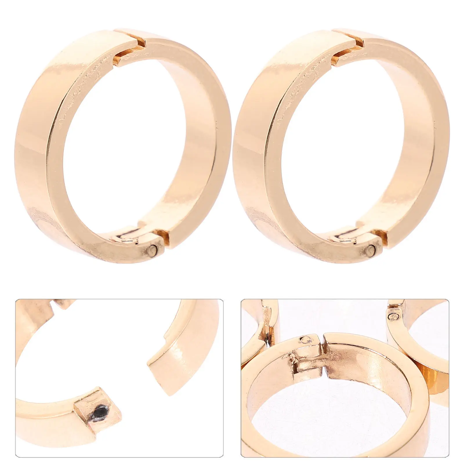 

10Pcs Versatile Zinc Alloy Loose Leaf Ring Clips Openable Binder Rings for Calendar Index Cards Book Binding Paper Craft Rings