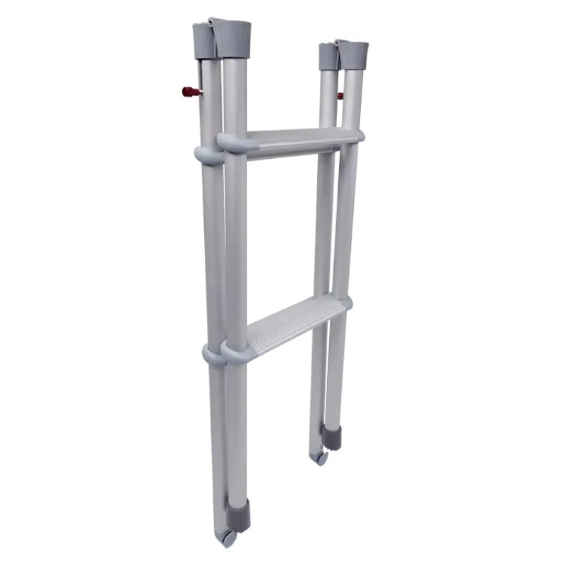 STLF High Tensile Aluminum Alloy RV Outdoor Ladder 4 Steps Caravan Folding Ladder Rv Exterior Ladder