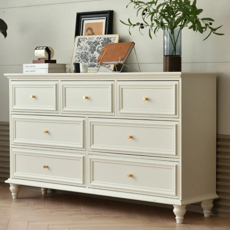 

Pastoral Style Living Room Cabinets Storage Clothing Shelf Drawers Cabinets Rural Prefabricated Armoire De Rangement Furniture