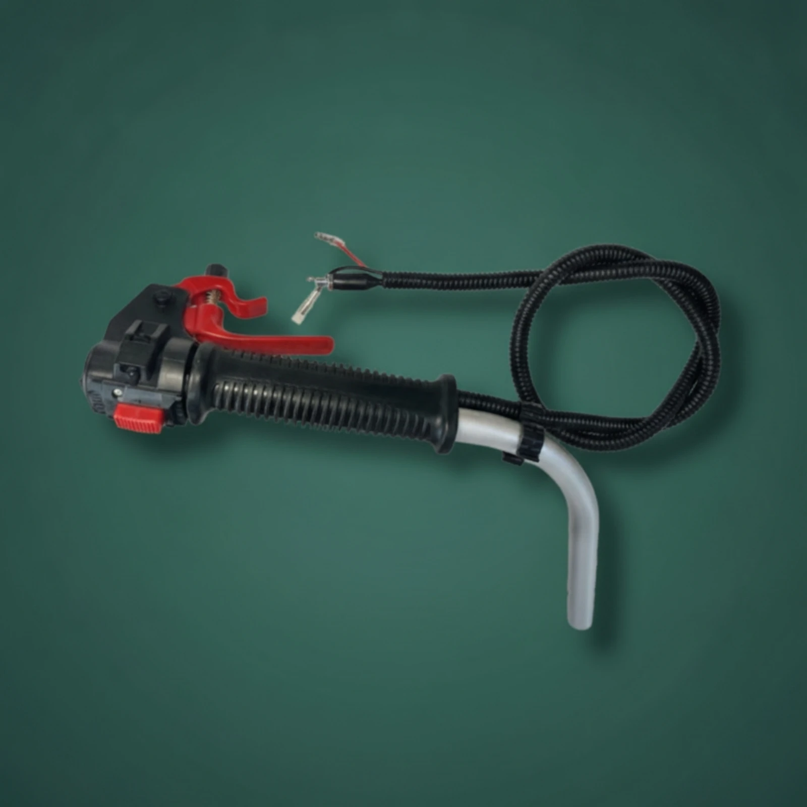 Throttle Cable Handle Assembly Curved Handle Switch with Throttle Trigger Cable Control Tube Compatible Part Replacement