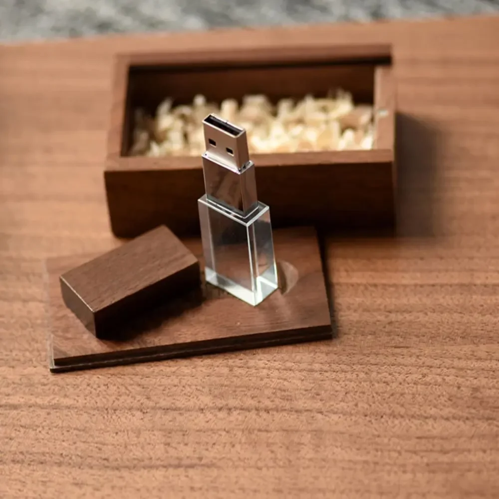10 قطعة مجموعة صندوق خشبي كريستال القيقب محرك فلاش USB شعار مخصص مجاني لطيف ميموري عصا الخشب محرك القلم 32 جيجابايت 64 جيجابايت 128 جيجابايت #6