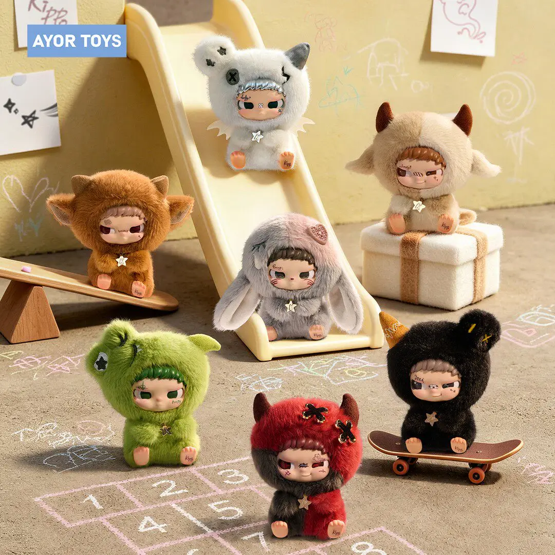 

Bad Kid Kippo The Mischief Crew Plush Blind Box Cute Figure Doll Pendant Key Chain Desktop Decoration Mystery Bag Charm Toy Gift